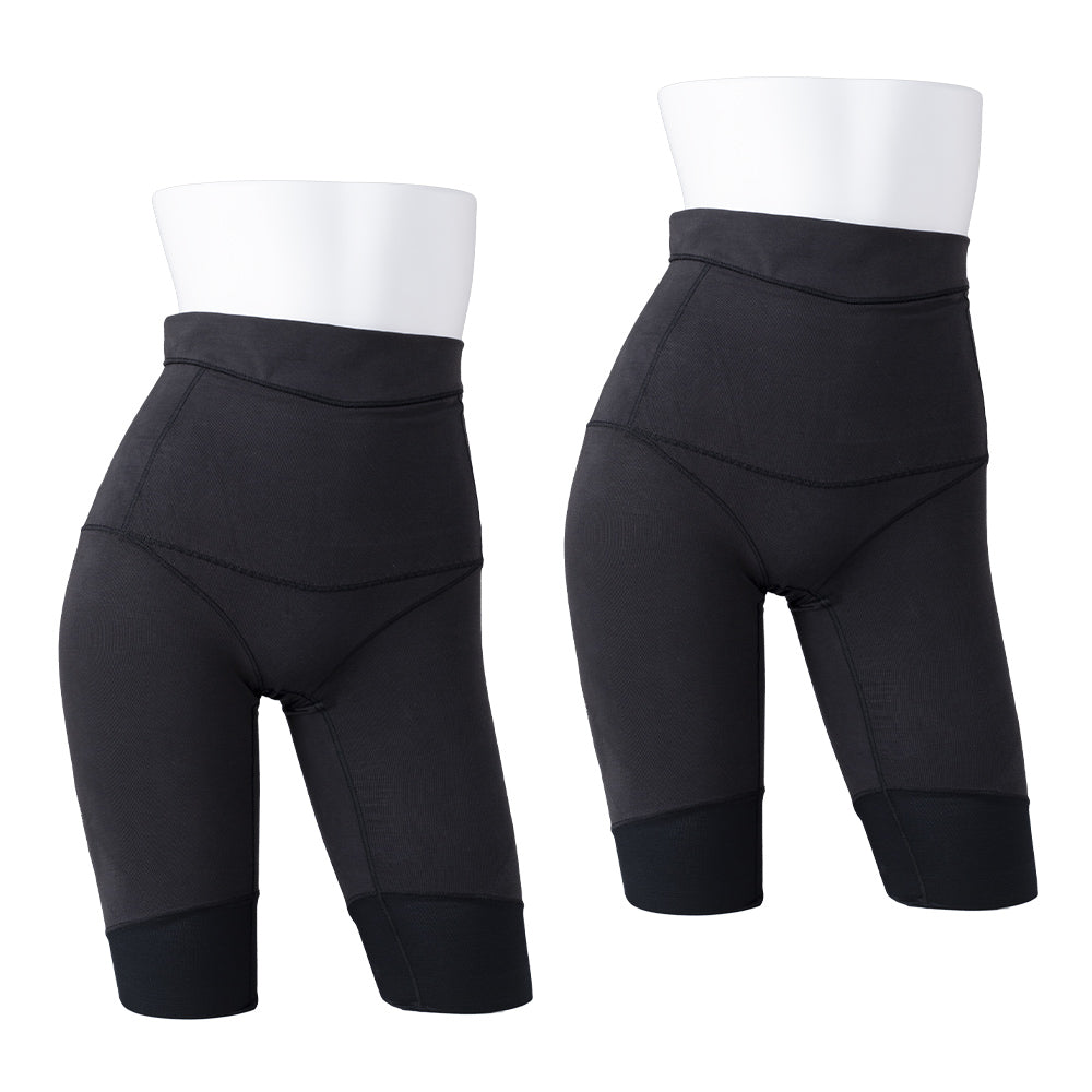 骨盤ベルトINショーツ コットンロングタイプ 2枚セット